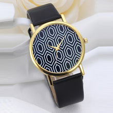 Patterned Leather Minimal Watch