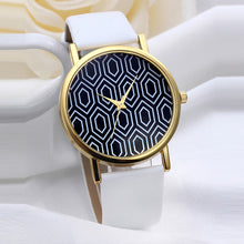 Patterned Leather Minimal Watch