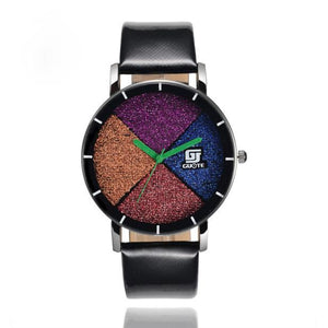 Pie Slice Multi-Colored Watch