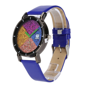 Pie Slice Multi-Colored Watch