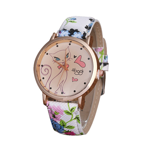 Kitty Print Watch