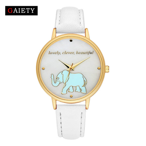 Minimal Elephant Print Watch