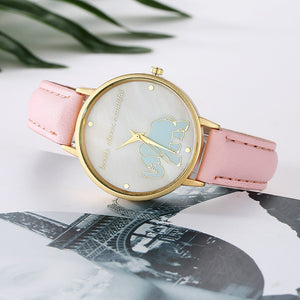 Minimal Elephant Print Watch