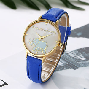 Minimal Elephant Print Watch