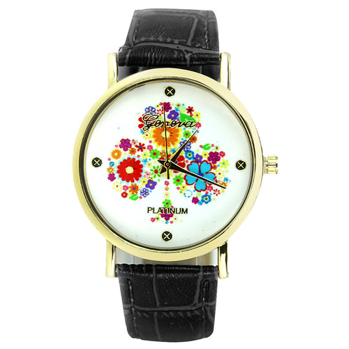 Multicolor Clover Watch