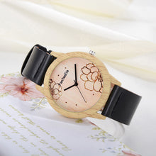 Floral Mandala Wood Watch