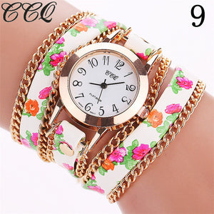 Floral Bracelet Watch