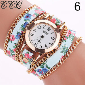 Floral Bracelet Watch
