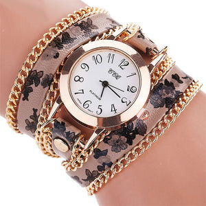 Floral Bracelet Watch