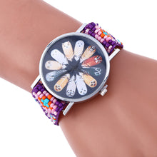 Feather Print Bracelet Watch