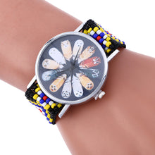 Feather Print Bracelet Watch
