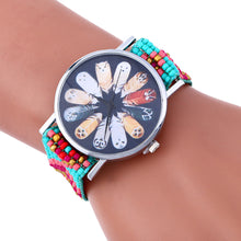 Feather Print Bracelet Watch