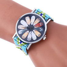 Feather Print Bracelet Watch
