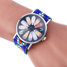 Feather Print Bracelet Watch