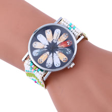 Feather Print Bracelet Watch