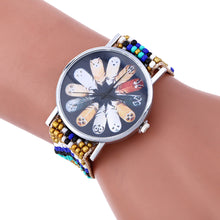 Feather Print Bracelet Watch