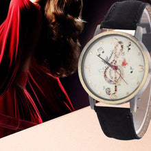 Music Note Leather Watch
