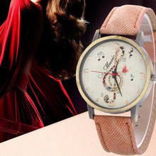 Music Note Leather Watch
