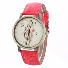 Music Note Leather Watch