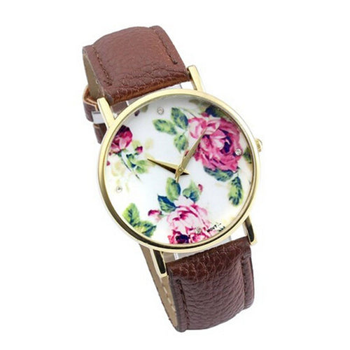 Slim Rose Bloom Watch
