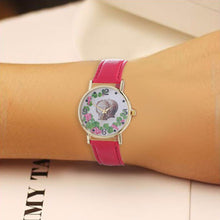 Wine Time Leather Watch