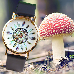Slim Feather Print Watch