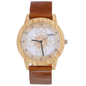 Vintage Wooden Gear Watch