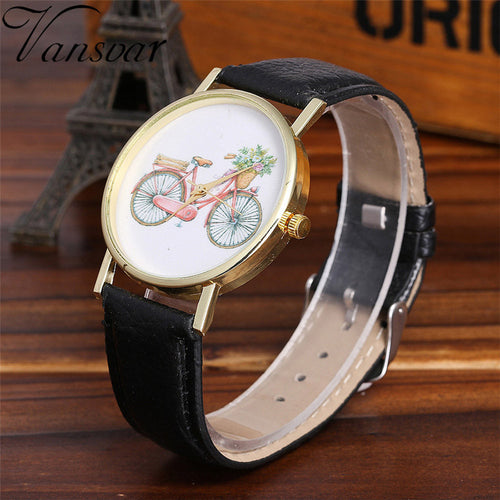 Vintage Bike Print Watch