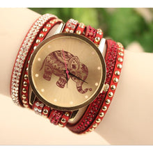 Elephant Print Bracelet Watch