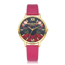 Classy Floral Print Watch
