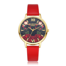 Classy Floral Print Watch