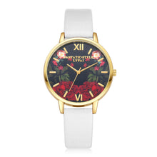 Classy Floral Print Watch