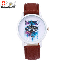 Raccoon Leather Watch