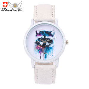 Raccoon Leather Watch